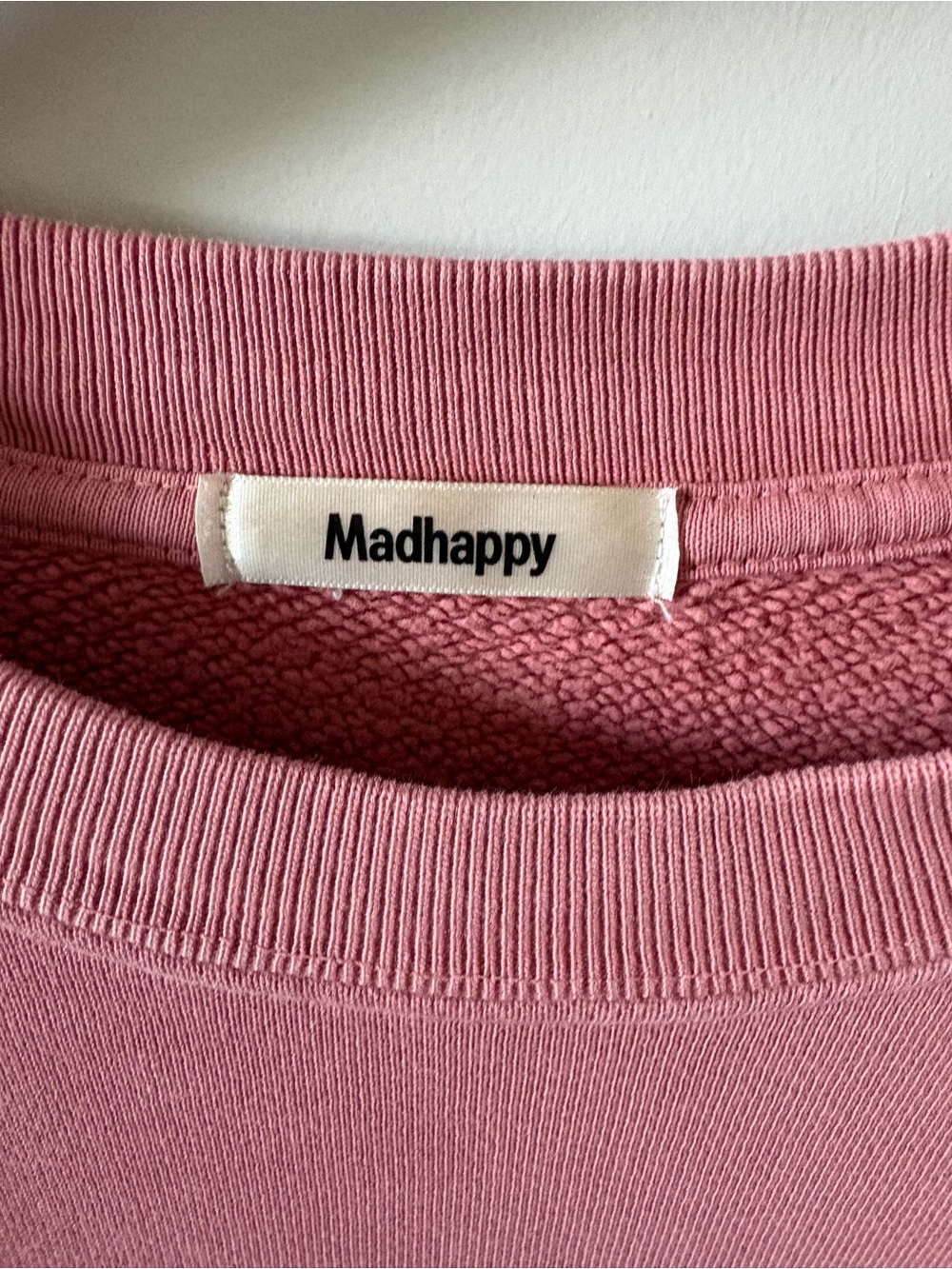Madhappy Local Optimist Group Rose Pink Crewneck Sweatshirt oversized Medium - Picture 3 of 4